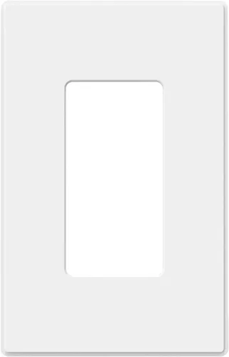 Miniatura 27 de ELEGRP Placas decorativas de pared de 3 segmentos sin tornillos, cubierta de placa frontal termoplástica irrompible para interruptor de toma