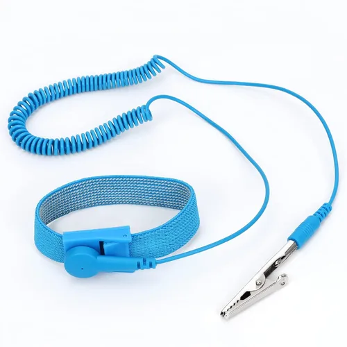 Miniatura 11 de STREBITO Correa de muñeca antiestática, banda de muñeca antiestática de 11 pulgadas, pulsera de conexión a tierra, correa de muñeca ESD, pulsera