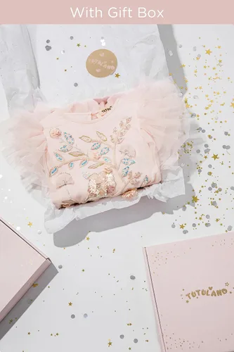 Miniatura 6 de Vestido tutú para niñas, vestido de tul bordado, vestido escalonado de flores para niñas pequeñas, para boda, cumpleaños, accesorio de fotos