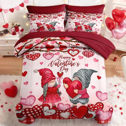 Miniatura 15 de Nesker Juego de edredón de primavera de 5 piezas, tamaño individual, juego de ropa de cama floral con mariposas para niños y adultos, juego