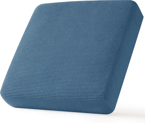 Miniatura 64 de CHUN YI - Funda elástica de cojín para sofá biplaza, funda de asiento de sofá con tela jacquard de elastano (mediana, color marfil blanco)