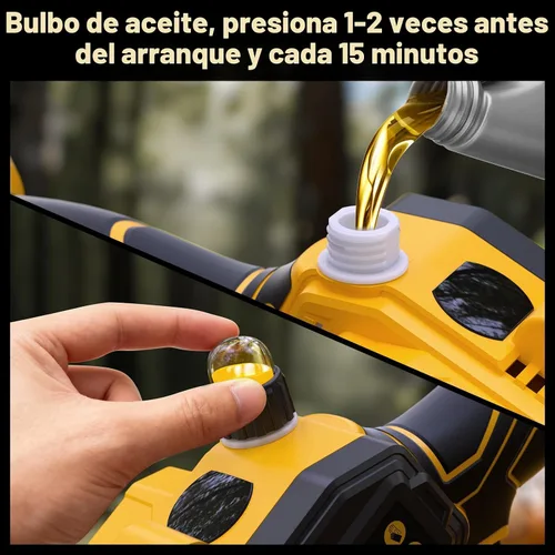 Miniatura 7 de Mini motosierra inalámbrica para batería Dewalt de 20 V MAX, motosierra 2 en 1 de 8 y 6 pulgadas sin escobillas con motosierra sin escobillas de 750