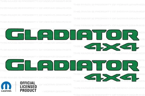 Miniatura 14 de Gladiator - Calcomanías gráficas para cabecera de 4 x 4 para Jeep Wrangler/Gladiator JL/JT (2019-2024) 392 bronce con contorno negro F392BO
