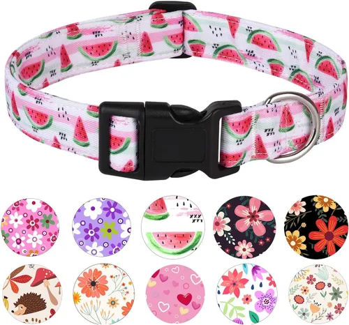 Miniatura 9 de Collar de perro, collar ajustable para perros pequeños, medianos y grandes, lindo collar de cachorro para perros machos y hembras, bonito diseño