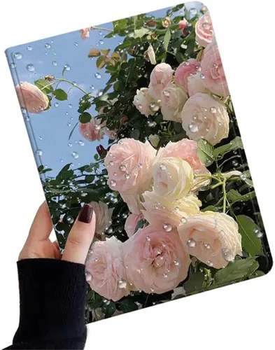 Miniatura 21 de kaidisen Funda de flores compatible con iPad de 9.7 pulgadas, 6ª y 5ª generación, iPad Air/Air 2, diseño de flores, ilustración floral con soporte