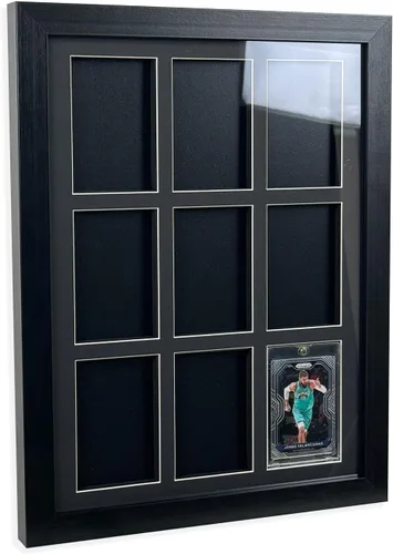 Miniatura 12 de Bivitre Marco de Exhibición de Tarjetas Coleccionables – Estuche de Exhibición de Tarjetas de Béisbol para Montaje en Pared con Protección UV