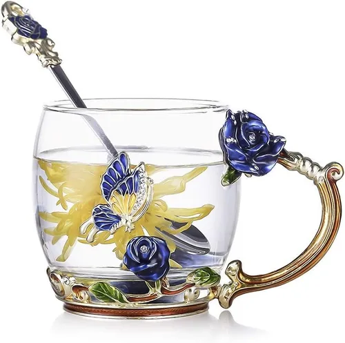 Miniatura 13 de Regalos para hermanas de hermana, elegante taza de té con flores y taza de café, regalos únicos para cumpleaños, hermana menor, hermana mayor, cuñada
