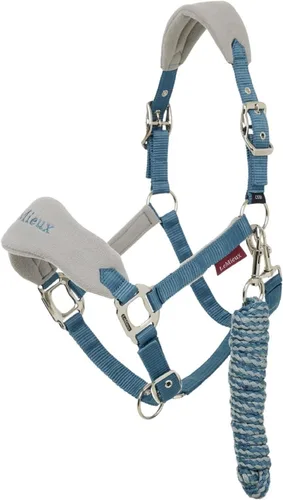 Miniatura 8 de LeMieux Vogue - Cuello para la cabeza de forro polar, cuello halter y cuerda de plomo, acolchado extra, ajustable en el bordillo y correa de encuesta