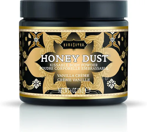 Miniatura 4 de KAMA SUTRA Honey Dust Madreselva Dulce 6 oz/170 g - Polvo Corporal Besable con Pluma Cosquilleadora/Aplicador - Absorbe la Humedad para una