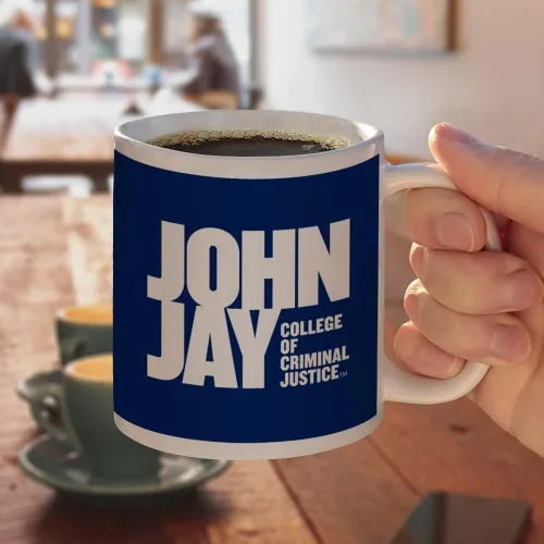Miniatura 4 de Taza de cerámica con el logotipo principal de John Jay College of Criminal Justice, taza de regalo novedosa para café, té y bebidas calientes, 11oz
