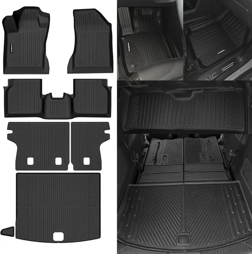 Miniatura 54 de Alfombrillas de piso Naibeve para Ford Edge 2015 2016 2017 2018 2019 2020 2021 2022 2023 2024 2025 - Ajuste personalizado para todo clima