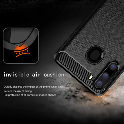 Miniatura 3 de Asuwish Funda compatible con Samsung Galaxy A21, protector de pantalla de vidrio templado y accesorios para celda, fundas delgadas de silicona suave