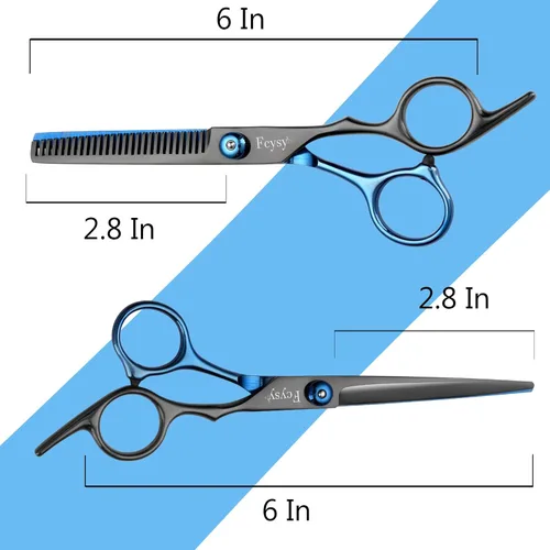 Miniatura 2 de Fcysy - Tijeras de corte de pelo, juego de tijeras de peluquería profesional, tijeras de peluquería, tijeras de mezcla, accesorios de peluquería