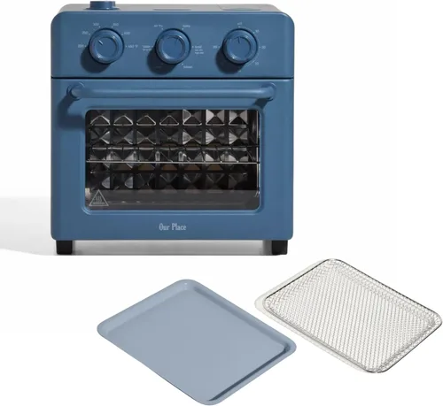Our Place Wonder Oven & Essentials Kit | Horno tostador con freidora de aire 6 en 1 con infusión de vapor | Combo de horno de convección de encimera