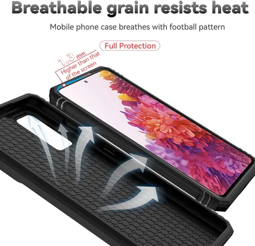 Miniatura 9 de Funda para Samsung Galaxy S20 FE 5G con cubierta para lente de cámara, protector de pantalla HD, soporte de anillo magnético probado contra caídas