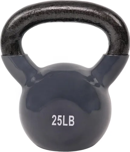 Miniatura 8 de Pesa rusa con revestimiento de vinilo Sunny Health & Fitness para entrenamiento de fuerza y ejercicio de balanceo - En 5, 10, 15, 20, 25 libras