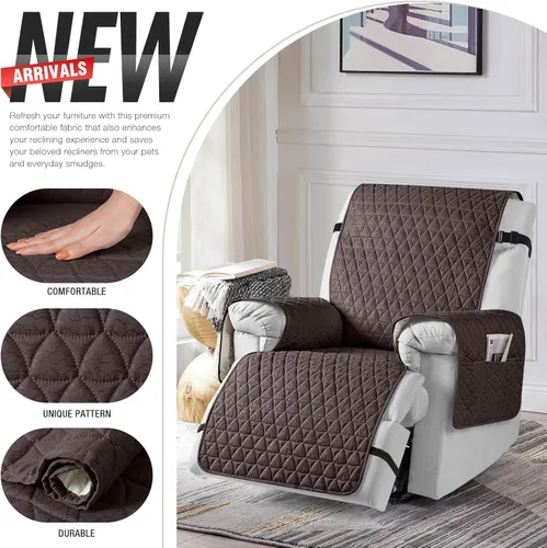 Miniatura 6 de TAOCOCO Fundas para sillas reclinables 100% impermeables, fundas antideslizantes que se mantienen en su lugar, funda lavable de una pieza para silla