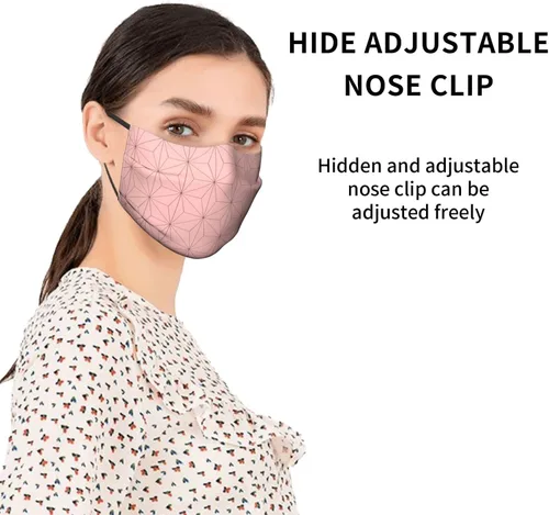 Miniatura 3 de Aisquw Shinobu Kocho Men WomenS Face Mask Filter Washable Dust-Proof Face Cover Balaclava Reusable