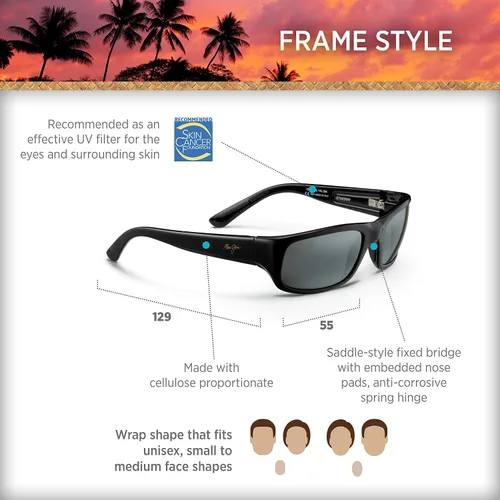 Miniatura 8 de Maui Jim Gafas de sol polarizadas Stingray para hombre y mujer