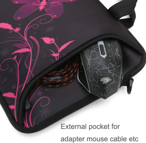 Miniatura 5 de RICHEN - Bolso cruzado con asa para laptops, iPads, libros electrónicos y tabletas infantiles, con bolsillo Nice Butterfly