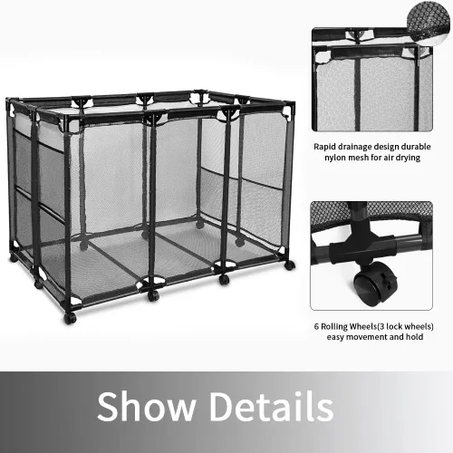 Miniatura 3 de JEFEE Contenedores de almacenamiento para piscina, carrito de almacenamiento de seguridad para piscina, contenedor organizador de fideos estándar