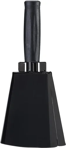 Miniatura 2 de Campana de vaca de acero de 8 pulgadas con asa, campana para hacer ruido, campana de llamada de mano fuerte para eventos deportivos, fútbol, fútbol