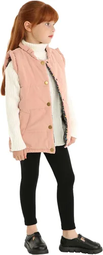 Miniatura 2 de Mud Kingdom Chalecos para niñas pequeñas, ropa de abrigo ligera y linda floral