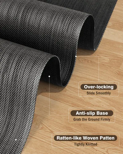 Miniatura 5 de Blvornl Ultra Large Office Chair Mat for Hardwood Floor, Rolling Chair Mat for Hard Wood, Large Anti-Slip Hard Floor Protector, Heavy Duty Computer