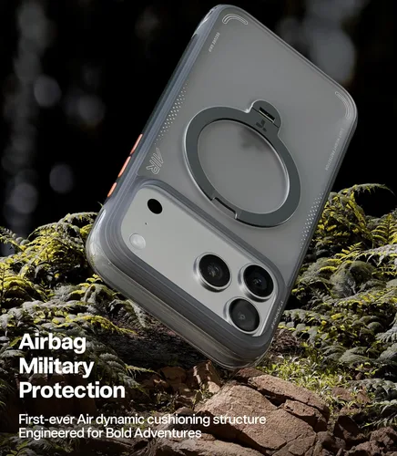 Miniatura 3 de TORRAS Ostand Q3 Air - Funda para iPhone 17 Pro Max con soporte magnético de 360°, compatible con MagSafe, probado contra caídas de grado militar