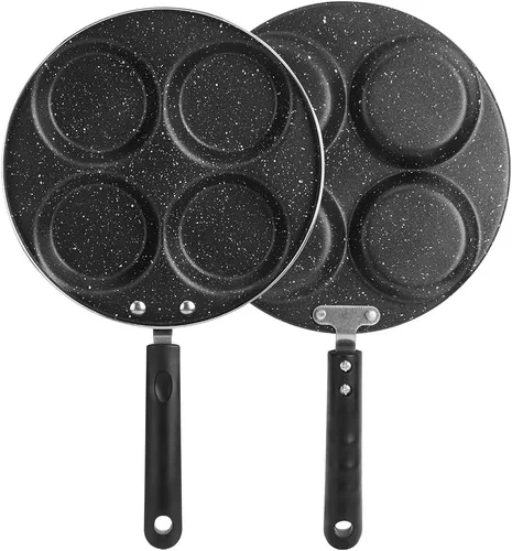 Miniatura 7 de HEEPDD Sartén antiadherente para huevos de 4 tazas, tortilla y panqueques de 9.6 pulgadas para desayuno, hamburguesa, bistec