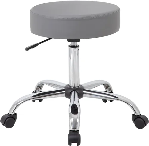 Miniatura 13 de Taburete médico Boss Office Products, cómodo, en color beige, Tela, Gris