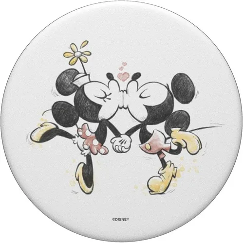 Miniatura 3 de Disney Mickey y Minnie Valentines Kissy Face PopSockets intercambiables PopGrip