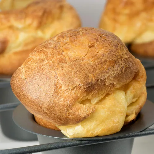 Miniatura 3 de Fox Run Molde Antiadherente para Popovers, Molde para Pudín Yorkshire de 6 Tazas, Gris