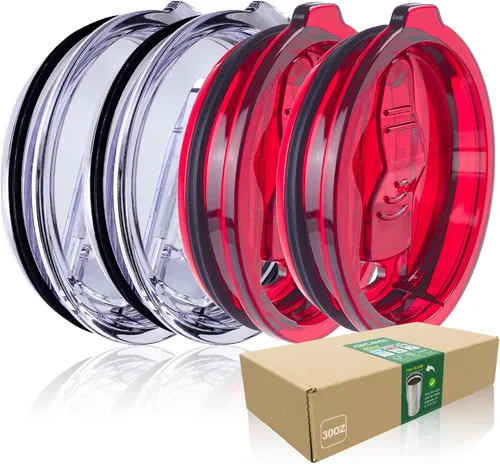 Miniatura 10 de 2 Tapas de Repuesto para Vasos de Acero Inoxidable de 30oz - Solo Reemplaza la Tapa con un Diámetro Superior de 3.91 Pulgadas