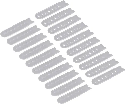 Miniatura 17 de uxcell Tapa de correa Snapback, agujeros de plástico ajustable sombrero broche hebilla reemplazo para reparación de tapas