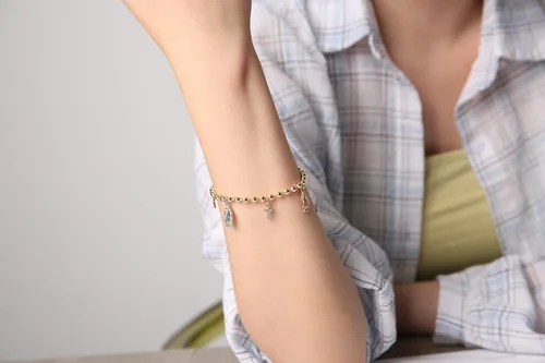 Miniatura 56 de HZMAN Pulsera de cruz con cuentas de rosario virgen de Guadalupe ajustable para mujer, regalo de joyería