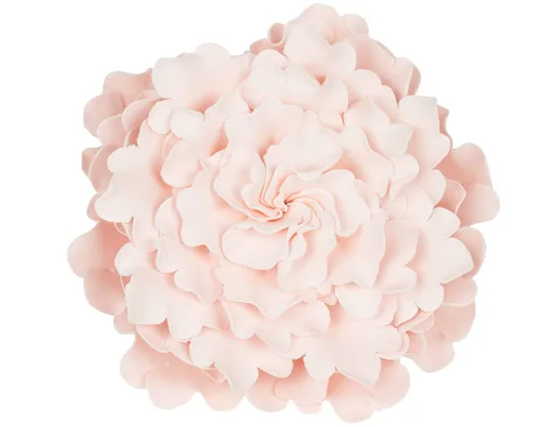 O'Creme Gumpaste - Peonía con volantes de 5 pulgadas, color rosa pastel, flor comestible para decoración de pasteles, decoración de flores de pasta