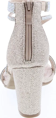 Miniatura 4 de TOP Moda - Sandalias de tacón alto con correa de tobillo y puntera abierta