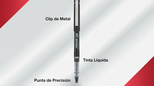 Miniatura 3 de Bolígrafos Pilot Precise V5 con tapa de tinta líquida, bolígrafos de punta extrafina 0.5 mm, bolígrafos de colores, colores surtidos, paquete de 7