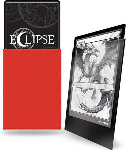 Miniatura 2 de Ultra Pro E-15616 Eclipse Standard Matte Sleeves 100 Pack-Apple Red