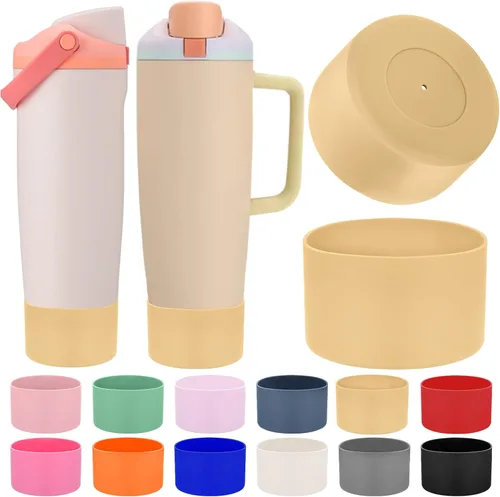Miniatura 25 de Mity rain 2 piezas de botas protectoras de silicona para botellas y vasos FreeSip Sway de Owala de 30 oz y 40 oz - Accesorios para owala, mejora