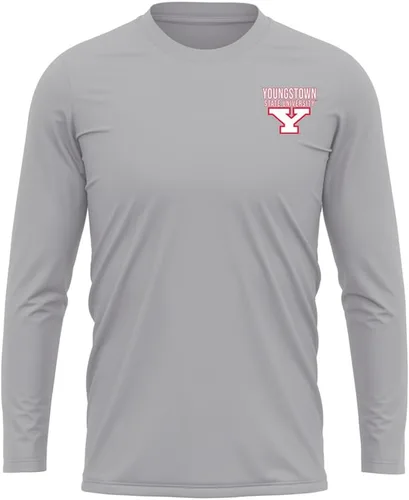 Miniatura 137 de Camisa deportiva de manga larga oficial de la NCAA Collegiate para hombre, con logotipo en el pecho izquierdo, colección Athletic Heather