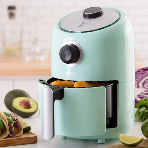 Miniatura 2 de DASH Horno freidora de aire compacto con control de temperatura, canasta antiadherente para freír, guía de recetas + función de apagado automático