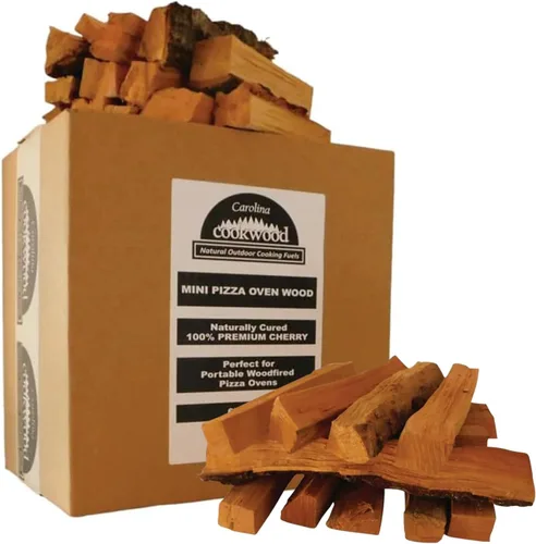 Miniatura 9 de Mini horno de pizza de madera, troncos de leña de 6 pulgadas, divisiones de madera dura de roble blanco para hornos portátiles de pizza a leña