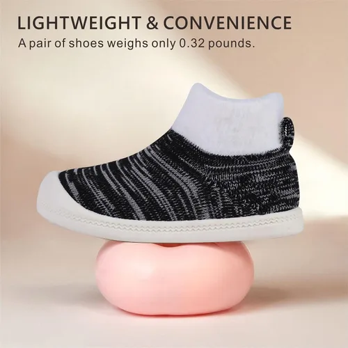 Miniatura 3 de SK SIX Baby-Sock Toddler-Shoes Walking-Sneakers - Boys Girls Kids Slip on Wide Warm Infant Slippers Safty House Breathable First Fashion Non-Slip