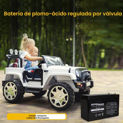 Miniatura 4 de SEFEPODER 12 V 7Ah Batería recargable de plomo ácido sellada 2 unidades (terminales F1)