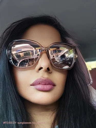 Miniatura 78 de FEISEDY - gafas de sol polarizadas para mujer, marco compuesto brillante B2289