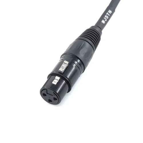 Miniatura 4 de WJSTN Cable de audio XLR hembra de 3 pines a macho XLR de 5 pines, cable adaptador DMX512, 6 pulgadas, paquete de 2
