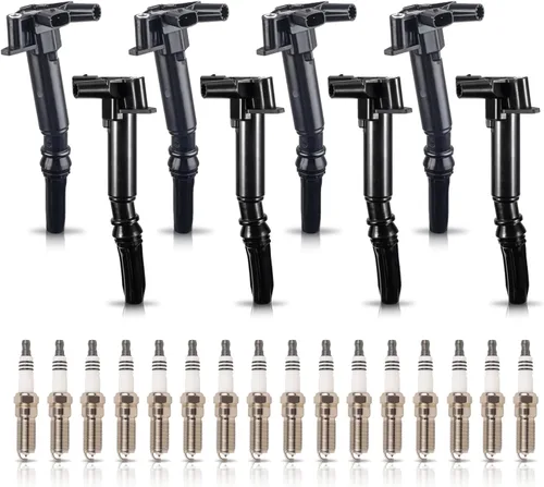 ENA Juego de 8 bobinas de encendido, 16 bujías platino compatibles con Ford F150 2010-2014, F250 F350 2011 2012 2013 2014 2015 2016 2017 Super Duty