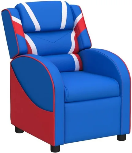 Miniatura 5 de Costzon Silla reclinable para niños, silla reclinable para juegos con reposapiés, reposacabezas, soporte lumbar y bolsillos laterales, silla